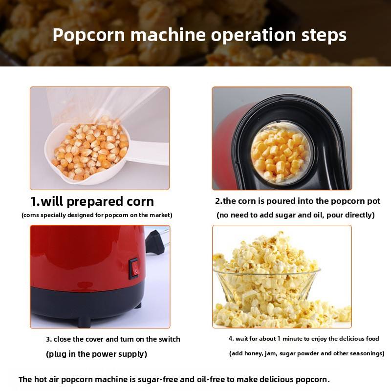 Mini Popcorn Machine – Compact, Stylish & Perfect for Home Movie Nights