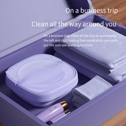 Foldable Mini Laundry Machine – Portable, Compact & Easy Washing for Travel, Dorm & Small Spaces