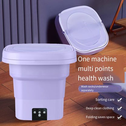 Foldable Mini Laundry Machine – Portable, Compact & Easy Washing for Travel, Dorm & Small Spaces