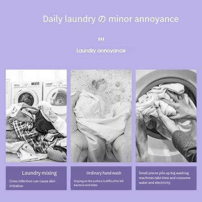 Foldable Mini Laundry Machine – Portable, Compact & Easy Washing for Travel, Dorm & Small Spaces