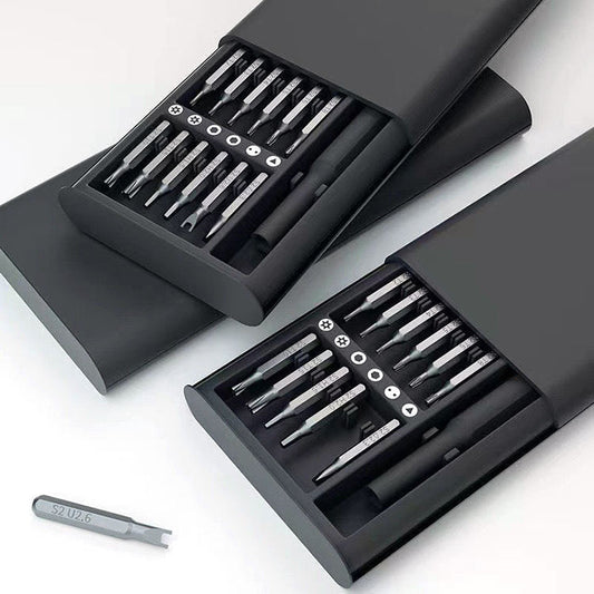 24-in-1 Universal Magnetic Screwdriver Bit Set – Multi-Function S2 Steel Pocket Hardware Tool Kit with Precision Tools