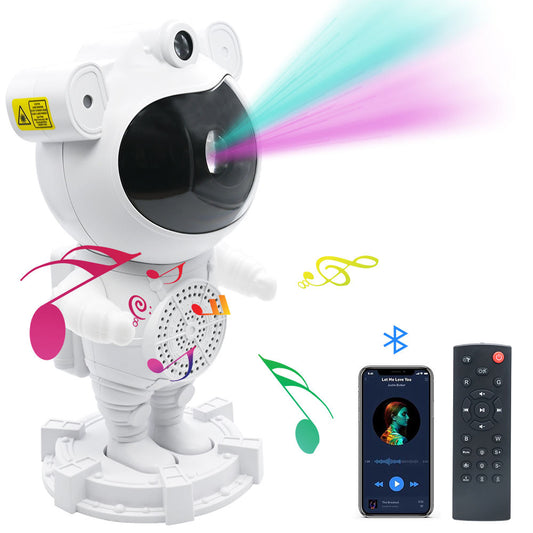 Astronaut Starry Sky Projector – Mini Spaceman LED Galaxy Night Light, Bedroom Decorative Atmosphere Lamp with Star Projection