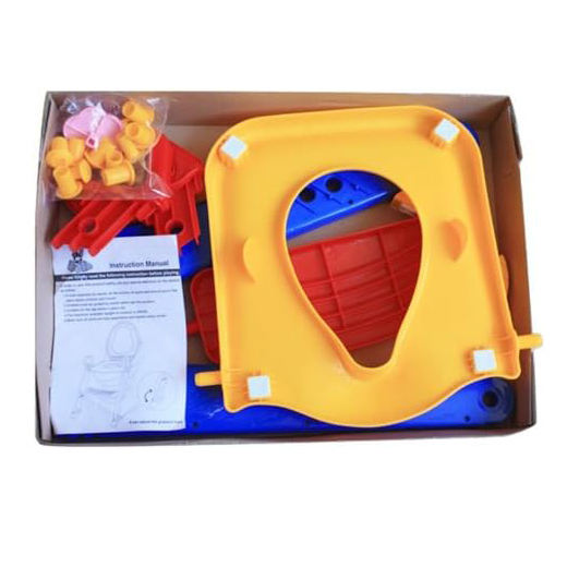 Foldable Potty Training Seat with Ladder – Toddler Toilet Seat with Steps & Gripper Handles for Safety and Stability