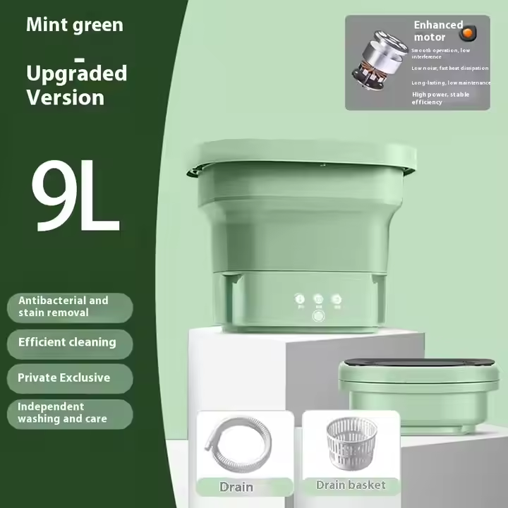 Foldable Mini Laundry Machine – Portable, Compact & Easy Washing for Travel, Dorm & Small Spaces