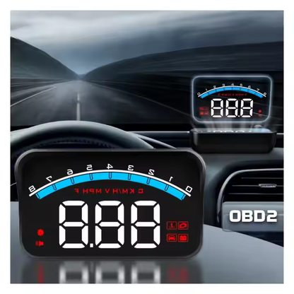 Car HUD Head Up Display – Windshield Projector for Speed, Fuel Consumption, Voltage & Driving Safety